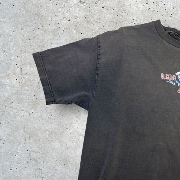 Vintage Orange County Choppers New York Eagle Biker T-Shirt Black Distressed - Picture 4 of 12